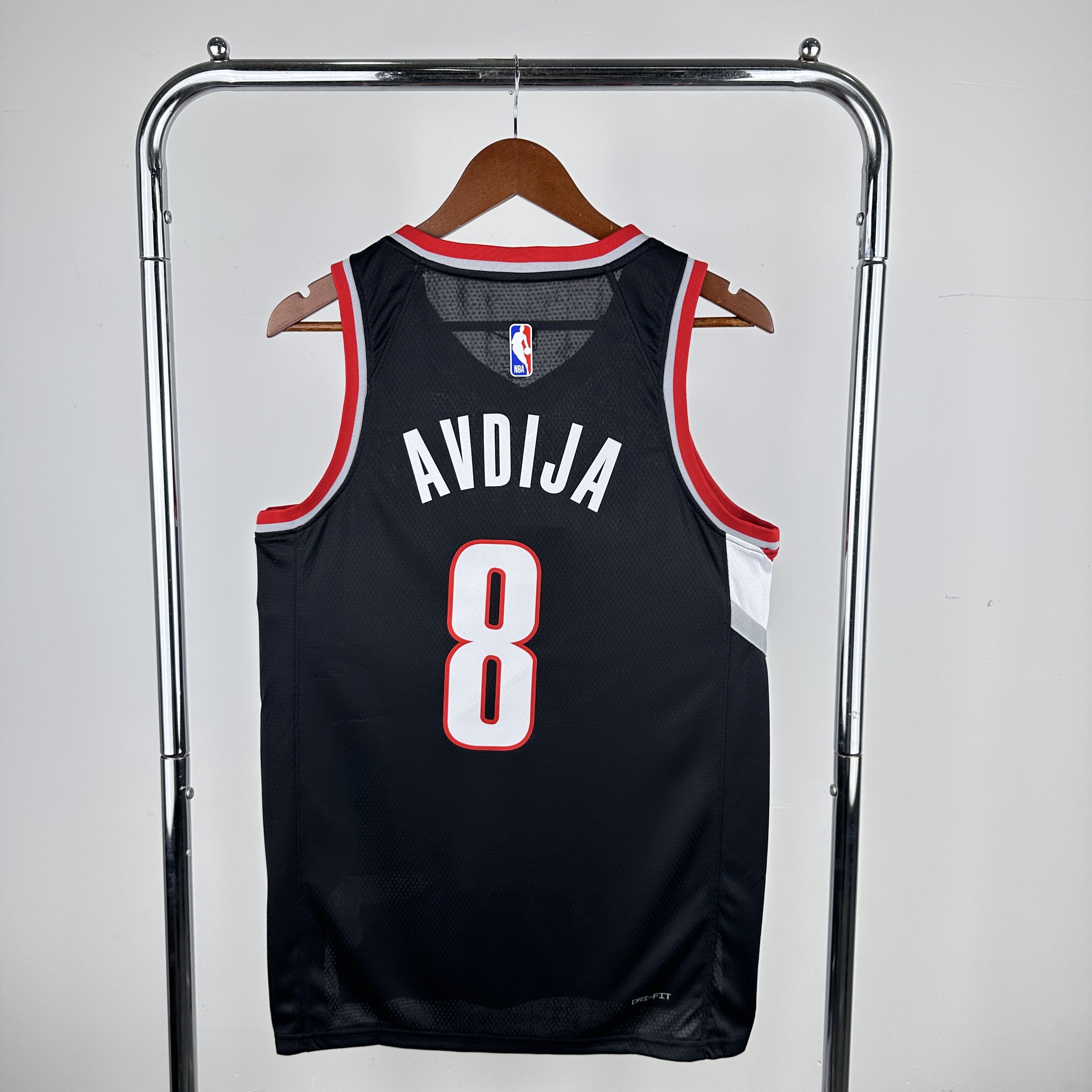 Men Portland Trail Blazers #8 Avdija Black Nike NBA 2024 Jersey->->